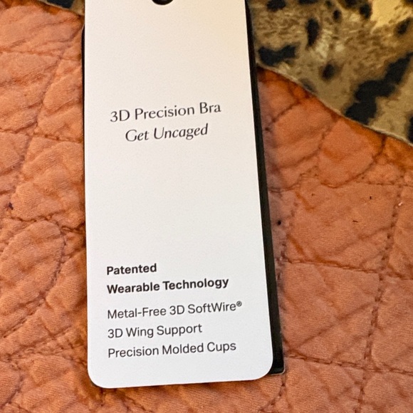 Leopard Print Eby 3D Precision Molded Cup Bra Women's Bra - Picture 11 of 15